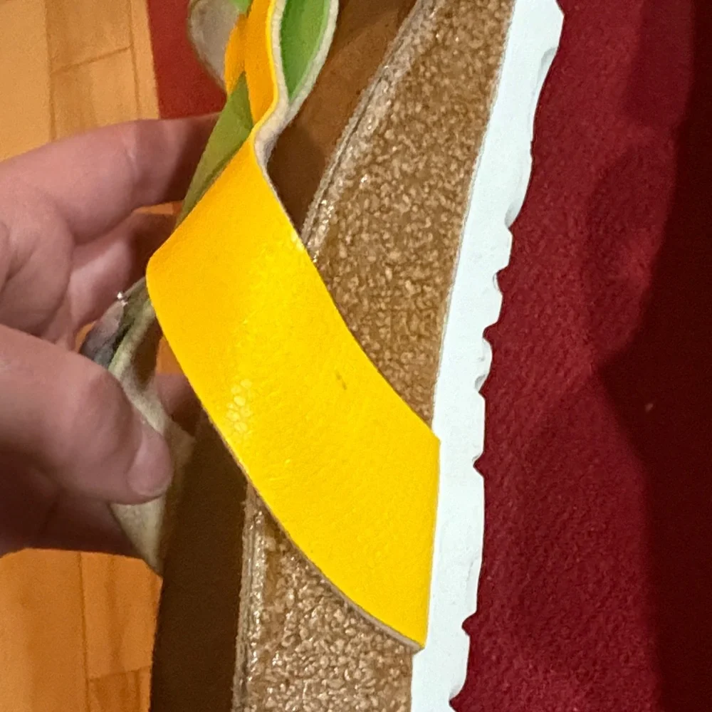 Birkenstock Women Sandals - Vibrant Yellow and Green - Picture 4 of 8